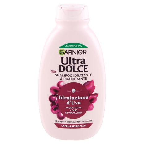 Garnier Ultra Dolce Shampoo Idratante & Rigenerante Idratazione d'Uva 300 ml